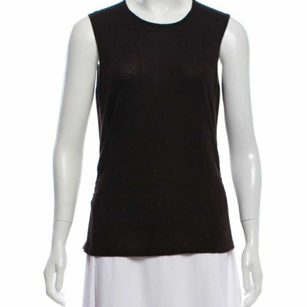 Oscar de la Renta Pleated Cashmere Top